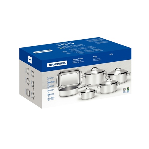 [086-50000] JUEGO TRAMONTINA 65500/000 SOLAR 6PZS