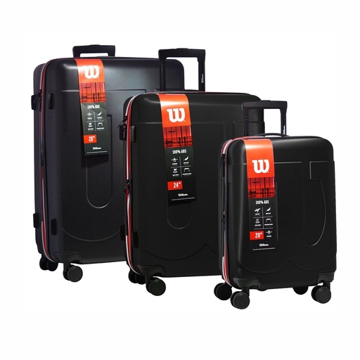 [209-29014] SET VALIJAS WILSON 65.W1729N UxB 3 28"/24"/20" BLACK