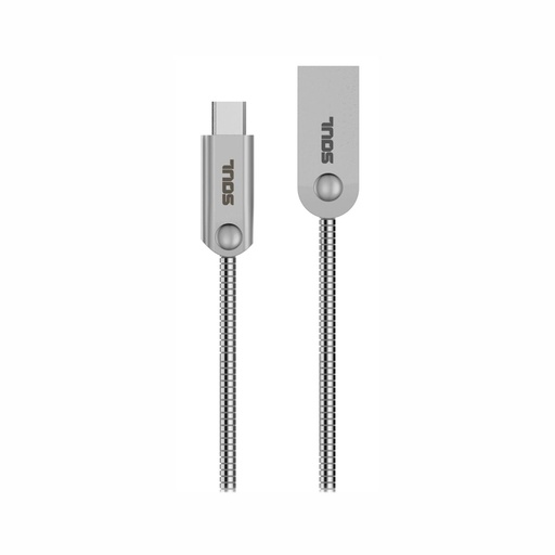 [164-85239] CABLE DE DATOS SOUL IRON FLEX TYPE-C PLATA                                                          
