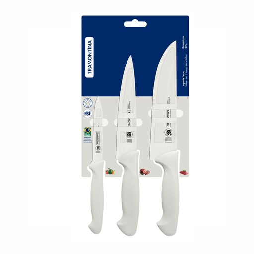 [086-99811] JUEGO DE CUCHILLOS TRAMONTINA 24499/811 PREMIUM 3PZS