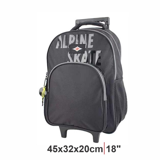 [198-76835] MOCHILA CARRO ALPINE SKATE 27683 NEGRO