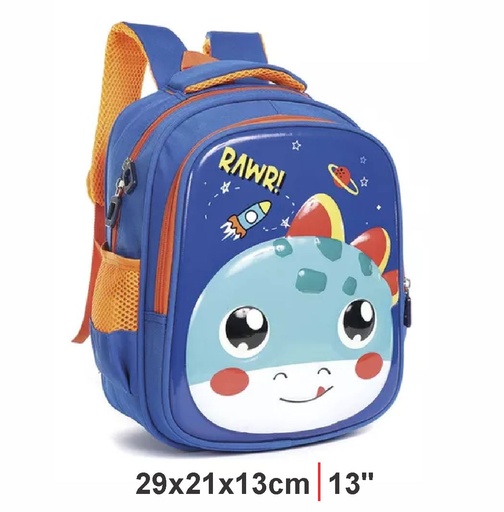 [199-18416] MOCHILA TRENDY 51841 AZUL MARINO/NARANJA